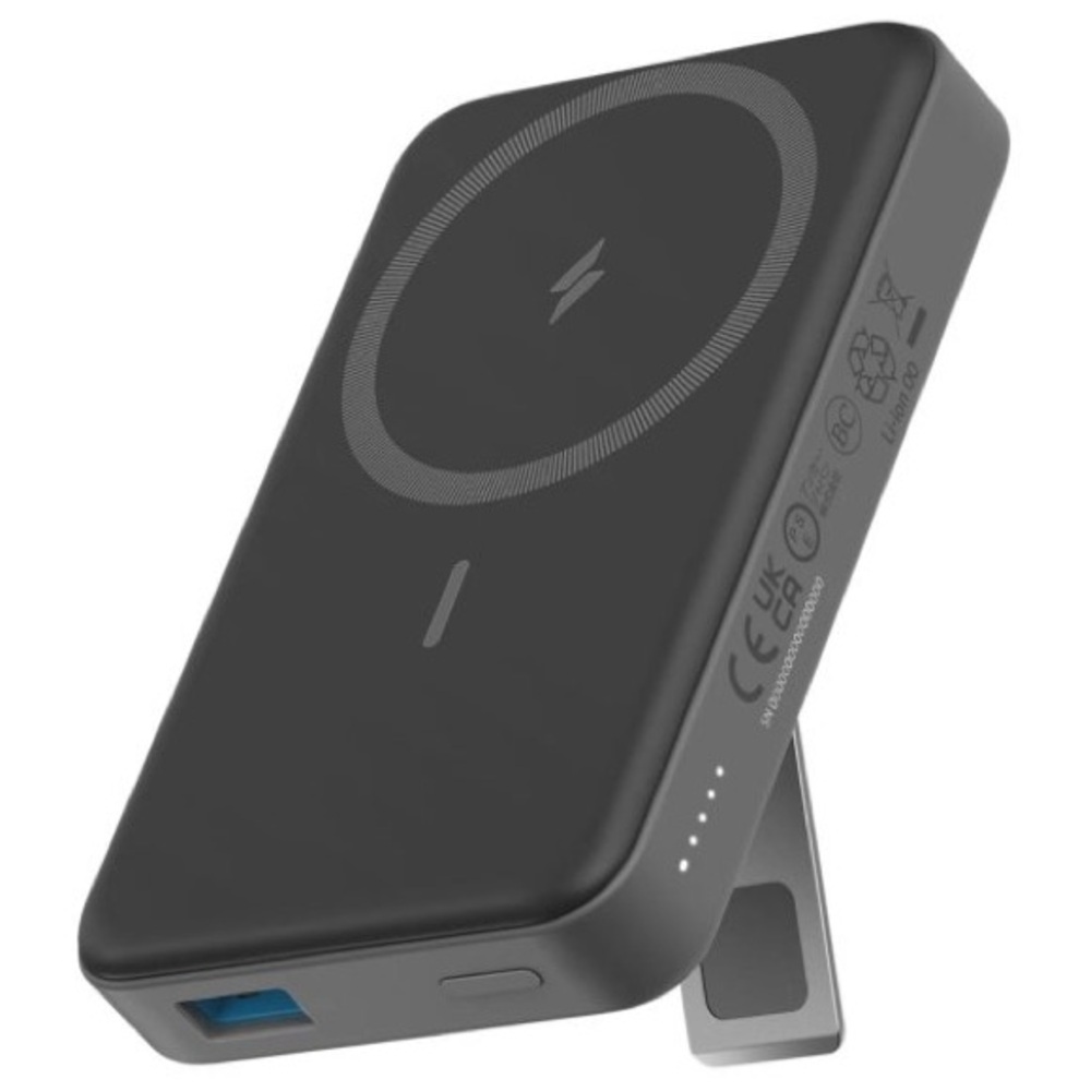 NWT Anker Black Magnetic Battery with Foldable Stand